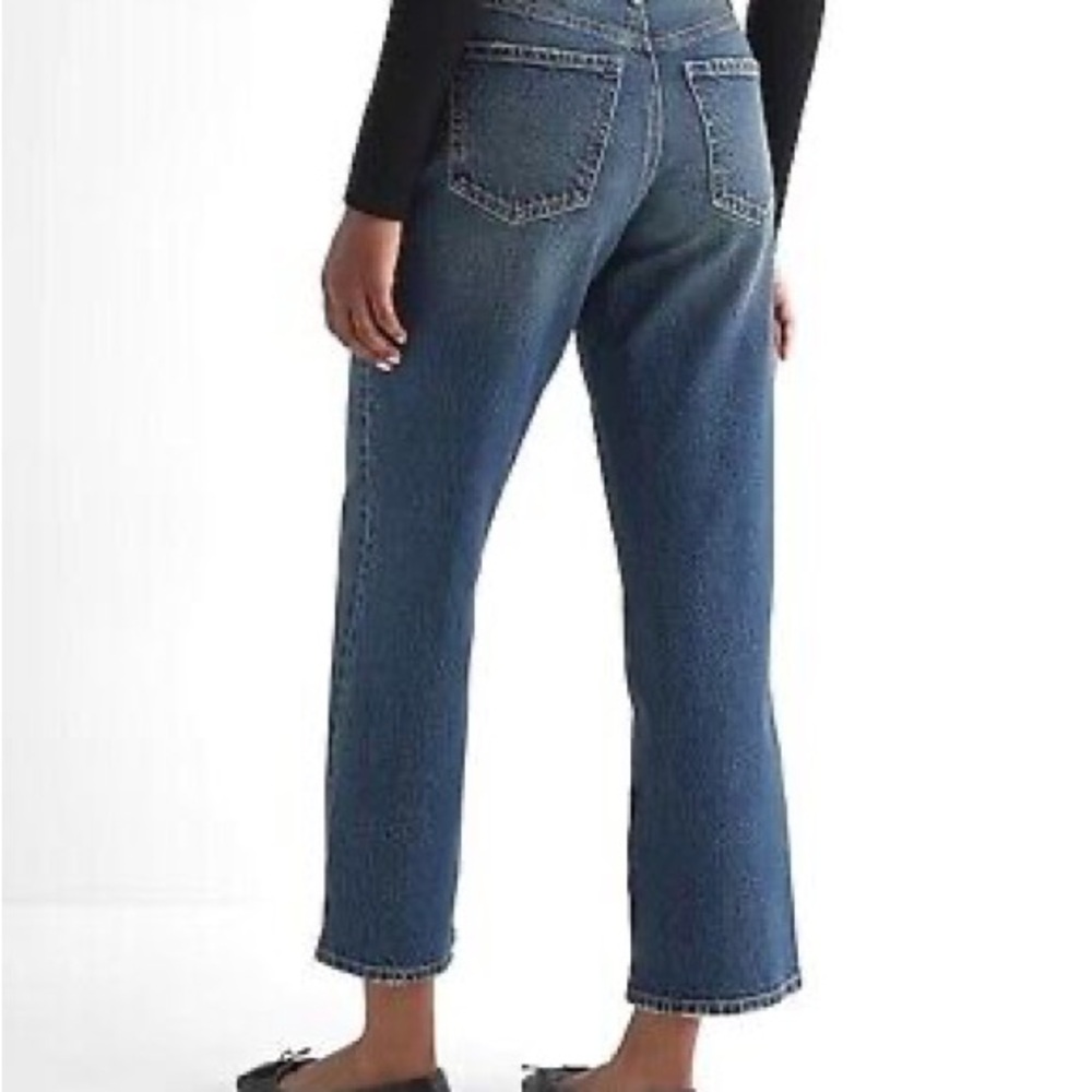 EXPRESS relaxed straight ankle high rise jeans. Size 10R. NWT - Picture 2 of 2